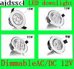spot led encastrable moderne aluminium dimmable rond noir argent or intérieur maison