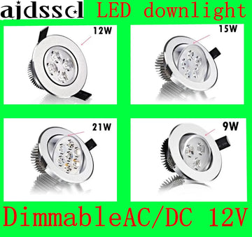 spot led encastrable moderne aluminium dimmable rond noir argent or intérieur maison