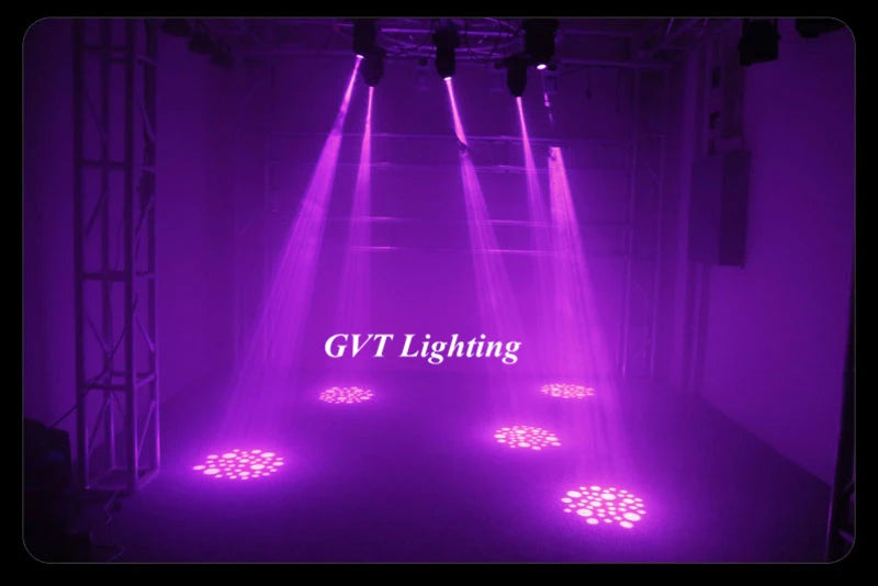 projecteur led mini moving head noir éclairage professionnel dmx scène dj effets lumineux projections