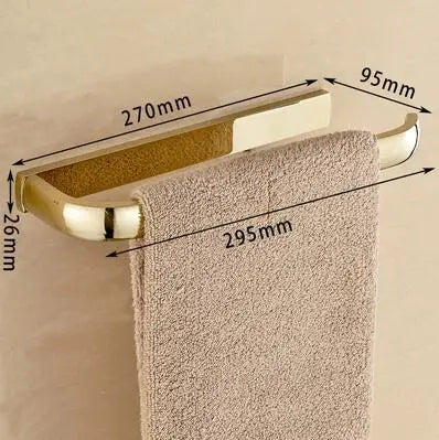 accessoires salle bain doré moderne porte serviettes porte savon porte gobelet
