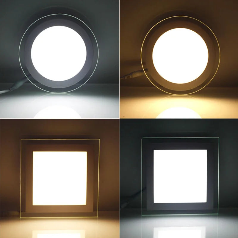 spot led encastré moderne blanc rond carré intérieur aluminium blanc chaud neutre froid