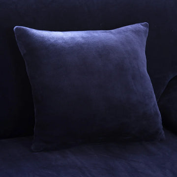 coussin carré rouge velours moderne décoratif canapé salon adhésif housse lavable