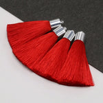 pompons soie couleur variée moderne tissu décoratif rideau vêtement artisanal diy 5cmFRINGES silk tassels