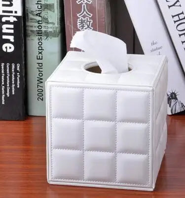 boîte rangement multifonctionnelle cuir moderne réutilisable télécommande tablette smartphone bijoux parfum montre
