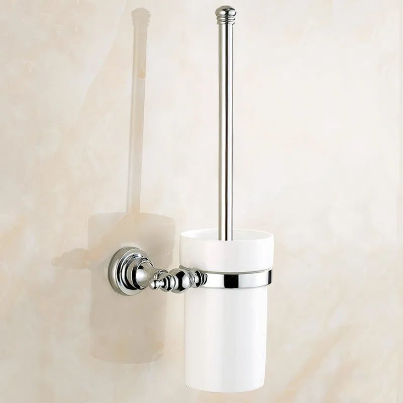 accessoires salle bain chrome classique porte serviettes anneau rangement toilette papier móc manteau support