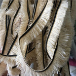 ruban frisé blanc doré noir franges décoration 2cm 3cm largeur coton polyester ecologique
