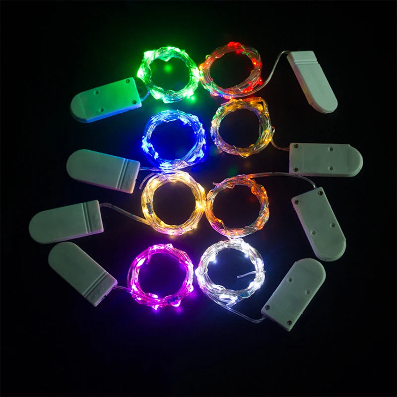 guirlande lumineuse led fil cuivre décoration noël mariage jardin intérieur extérieur clips magnétiques coloré
