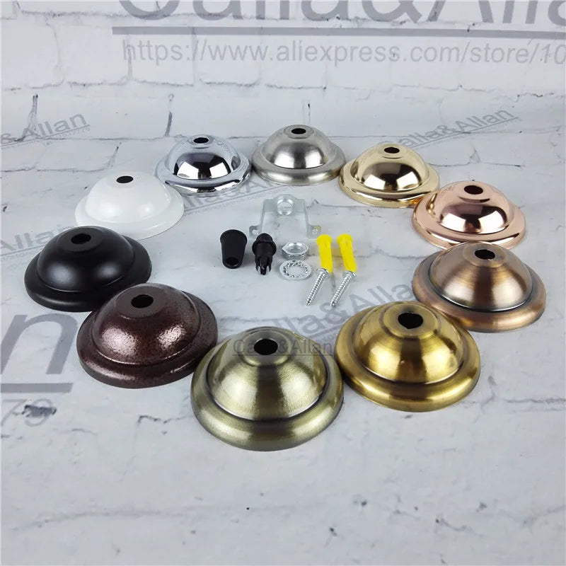 suspension boules blanc noir bronze cuivre marron mat modernes vis anneau bouchons pince rondelle