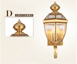 lampe murale classique dorée transparente motifs géométriques ampoule chambre coucher