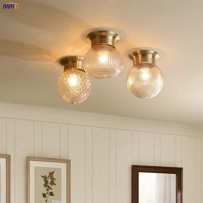 lampe moderne dorée rayures horizontales transparente ampoule incluse autonome certification ul cqc rohs