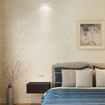papier peint floral beige gris chambre salon anti statique absorption son résistant humidité