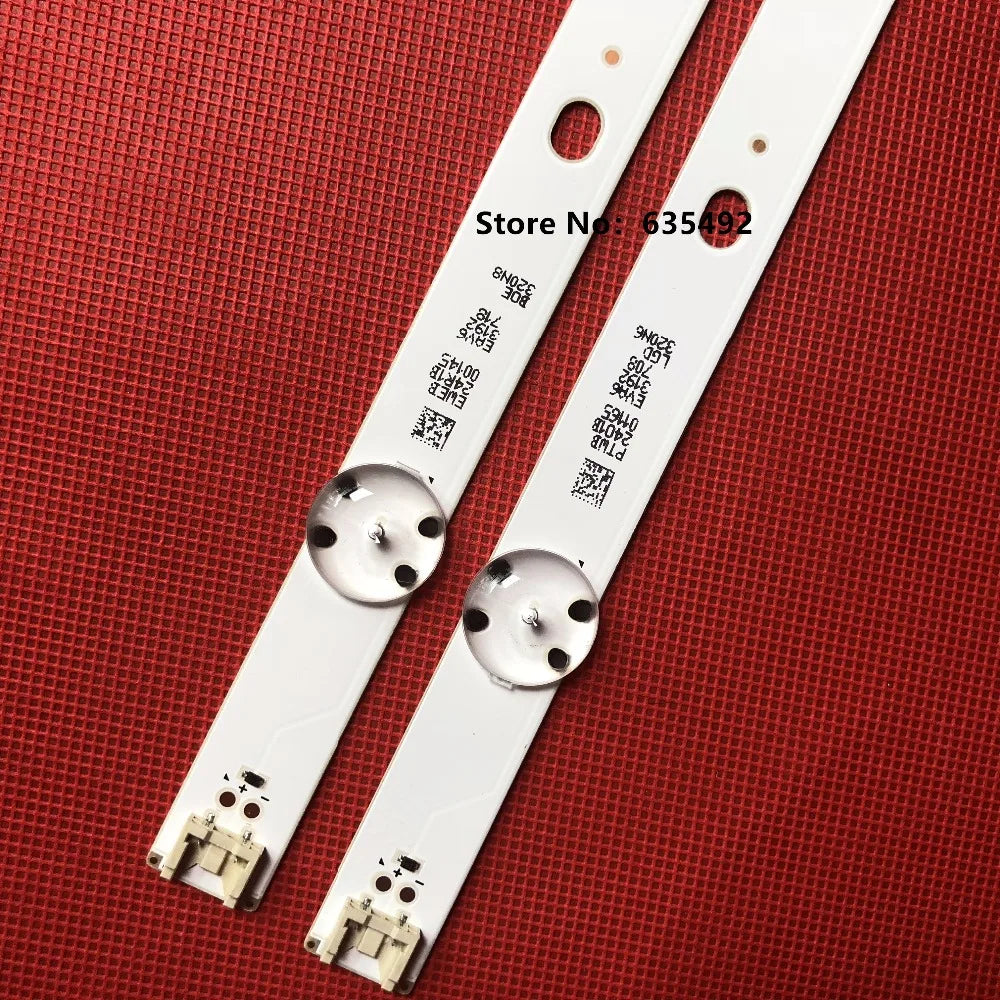bandes led blanc lisses modernes industriels 61.6cm 5leds abs 220v 3w