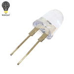 diodes led ultra lumineuses 10mm blanc transparent 150ma 0.75w rondées