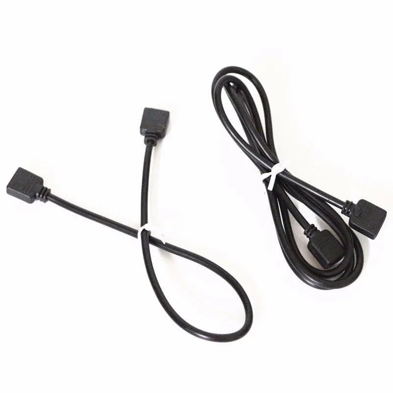 câble électrique extension broches led rgb 24v blanc noir 1m 1.5m 2.5m 3m 5m