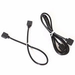 câble électrique extension broches led rgb blanc noir 1m 2m 25m 5m adhésif moderne