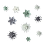 Effet 3D de la décoration murale fleur de lys sous un angle