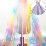 tulle étoiles dorées blanc rose bleu vert jaune violet noir translucide décoration mariage robe