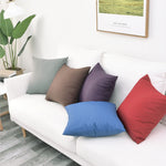 Housse de coussin rouge imperméable pour salon de jardin