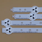 plaque led blanc rondelles noires modernes télévision rétroéclairage kit 10 pièces