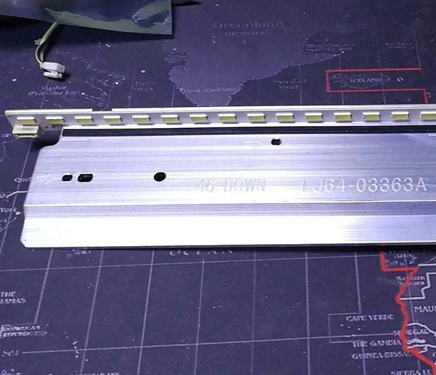 bande led blanche 44 leds 506mm connecteurs moderne aluminium sans câble