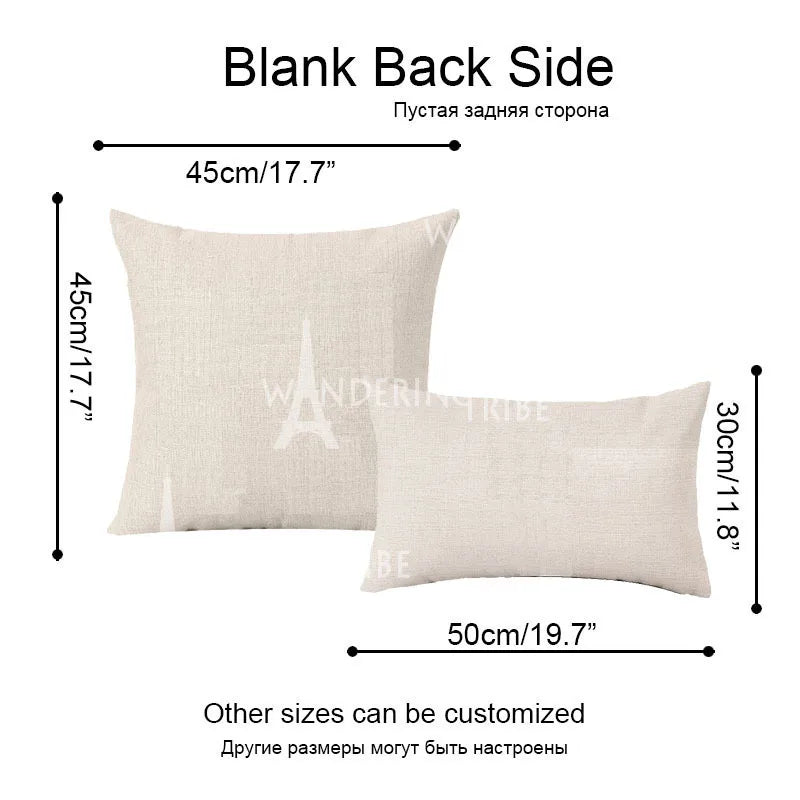 coussin decoratif abstrait bleu clair beige contemporain maison voiture 45x45cm imprimé numérique