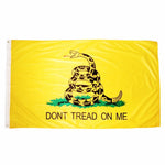 drapeau jaune noir serpent tread on me dorés bordure blanche classique patriotiqueextérieur Polyester