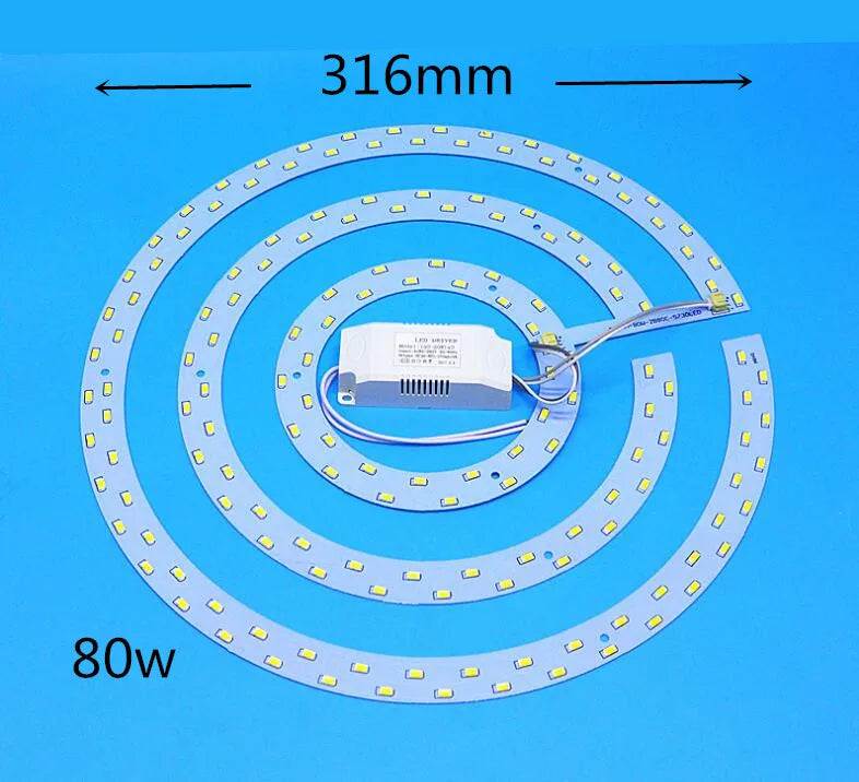 ampoule led plaque circulaire moderne blanc éclairage intérieur salon plafonnier points lumineux transformateur électrique
