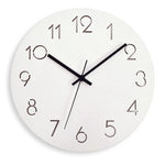 Horloge murale en bois design blanche