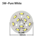 plaque led moderne 3w 7w 18w blanc pur blanc chaud diodes smd