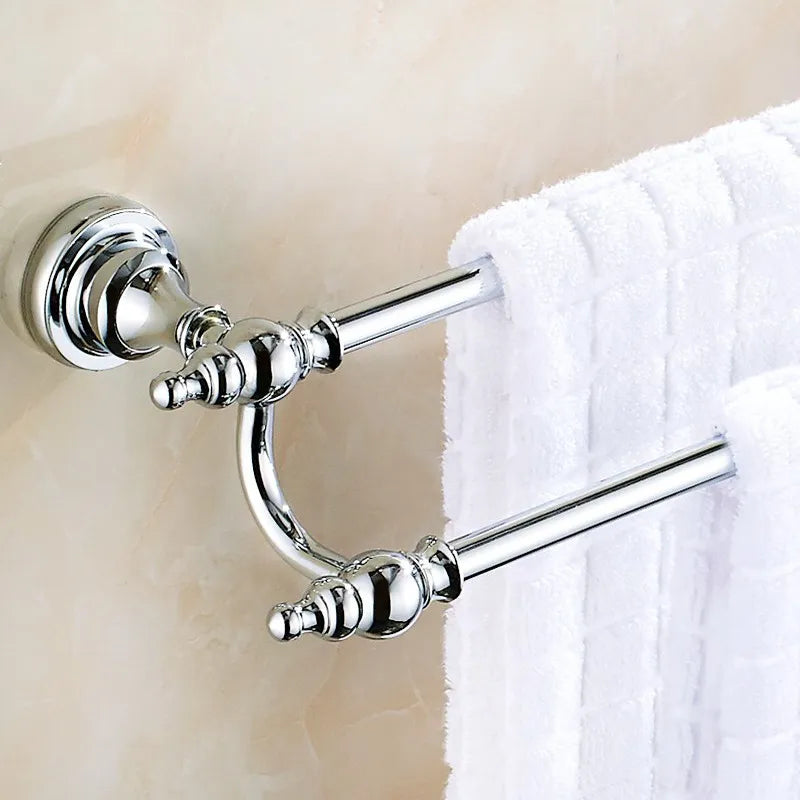 accessoires salle bain chrome classique porte serviettes anneau rangement toilette papier móc manteau support