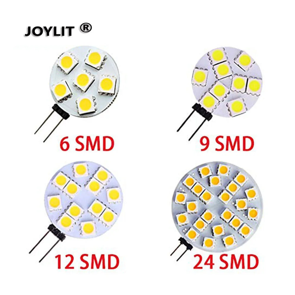 ampoules led g4 1w 2w 3w 12v blanc chaud carrés jaunes moderne 360° 50000h