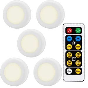 lampe led blanc moderne télécommande batterie adhésive chambre minimaliste 3500k 5500k