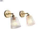 applique murale or transparent moderne vintage vis striée led chambre
