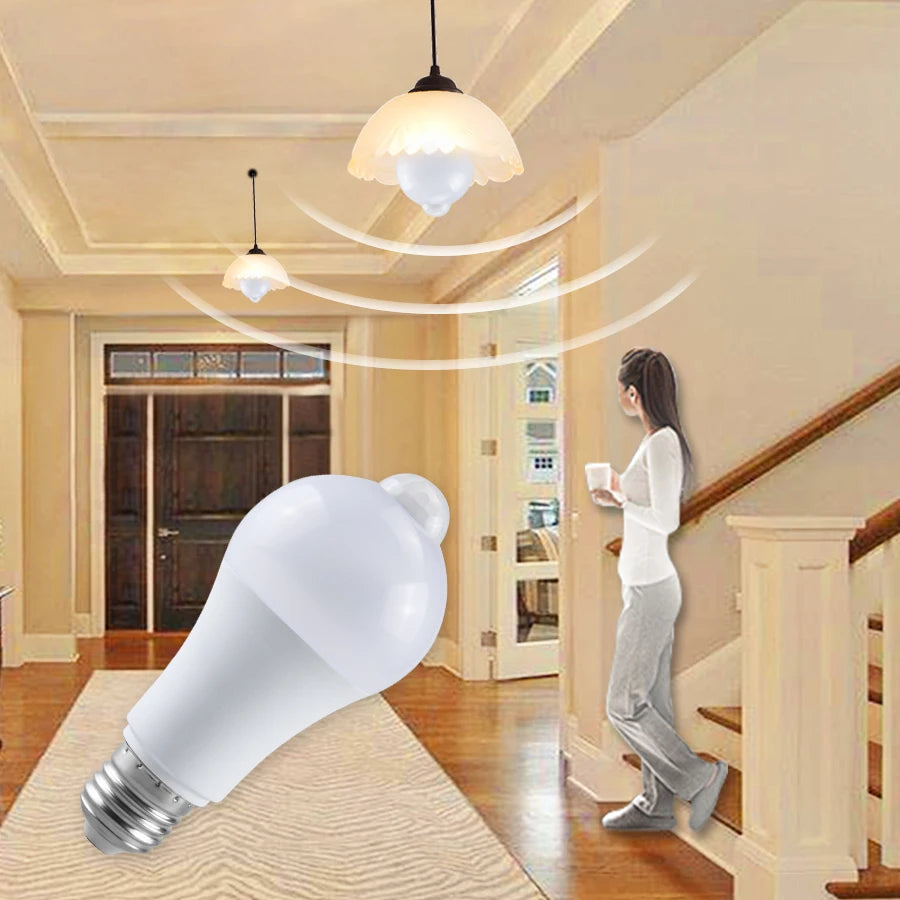 veilleuse led 12w 20w e27 b22 blanc flux 249 2000 moderne capteur mouvement 90