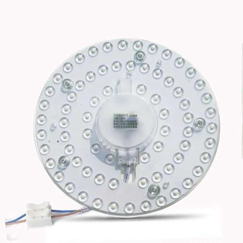 plaque led moderne blanc diodes rond adhésif éclairage quotidien 220v led ceiling lamp board