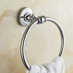 accessoires salle bain chrome métal finition laiton ensemble quincaillerie classique vis