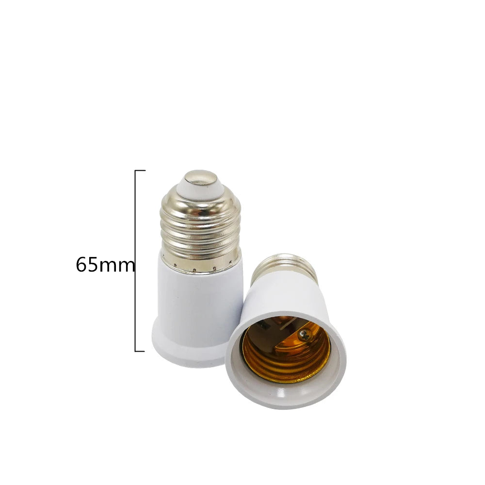 adaptateur culot E27 blanc moderne portable 65mm 95mm 197mm fixé adhésif certifié ccc cenele
