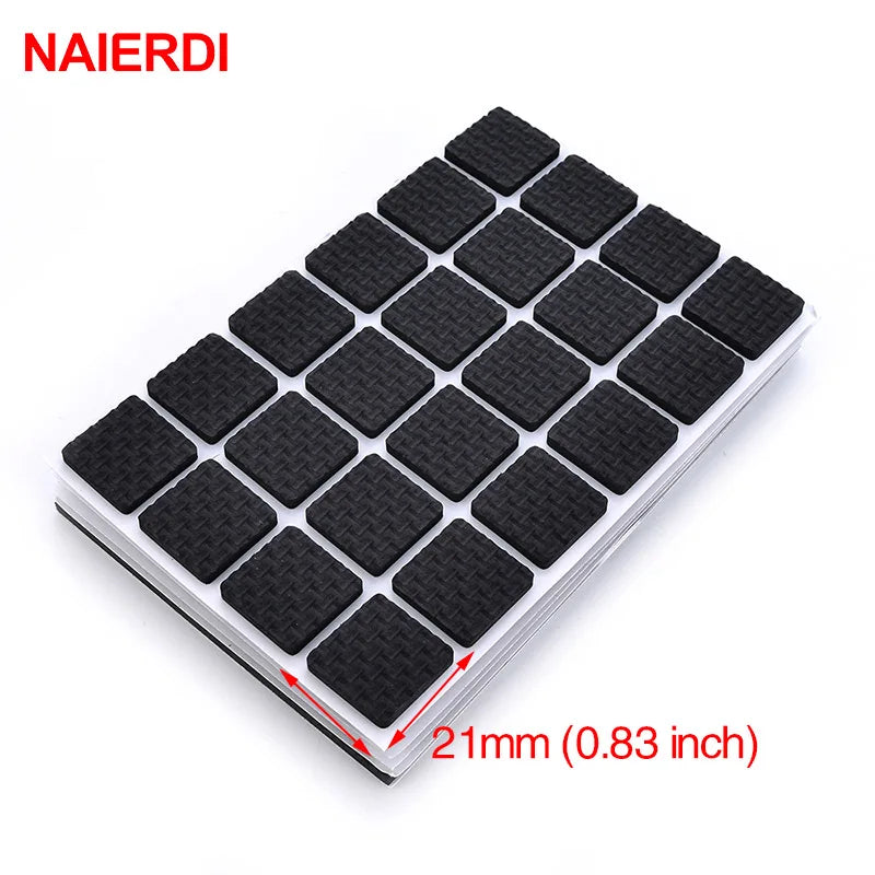 protections antidérapantes adhésives pieds meubles noir texturé quadrillage utilitaires tapis patins chaise table