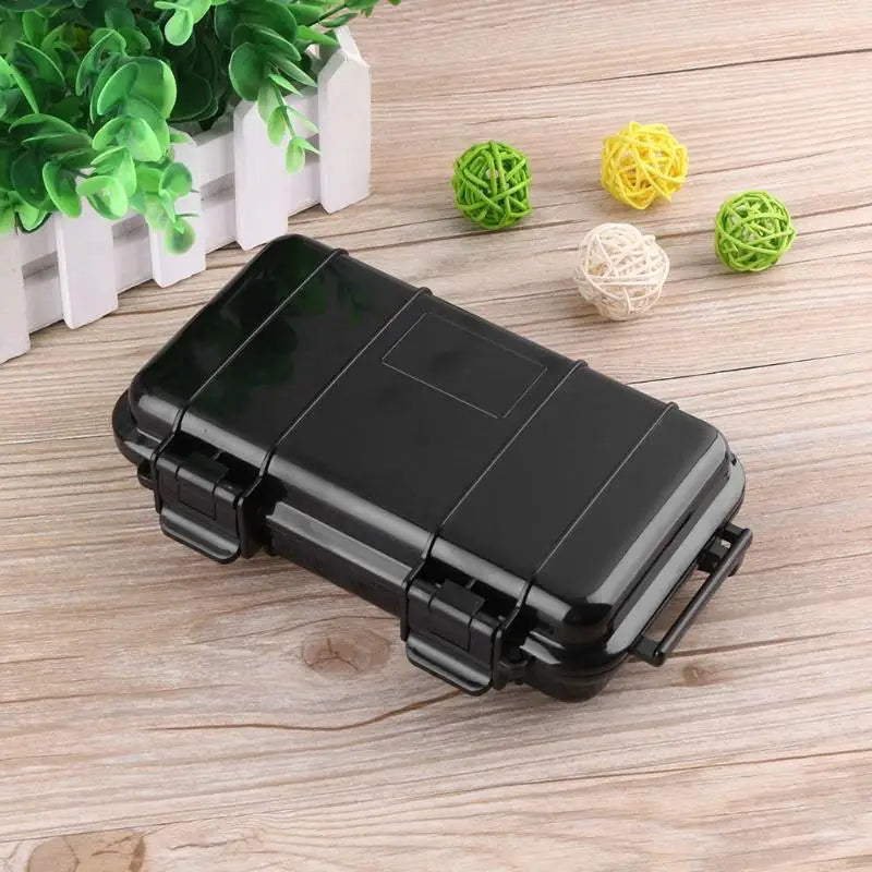 boîte étanche noire robuste poignées intérieur rembourré mat plastique hermétique survival gadgetextérieur