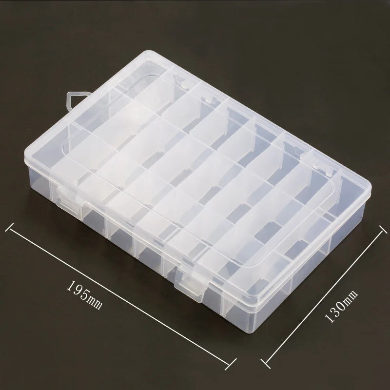 boîtes rangement bijoux transparentes modernes 24 compartiments clips pratiques écologiques