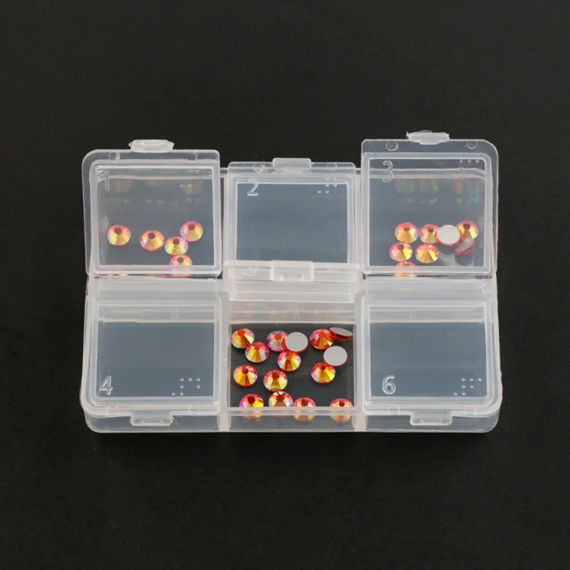 boîtes rangement bijoux transparentes modernes 24 compartiments clips pratiques écologiques