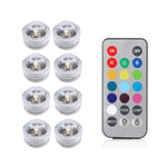 veilleuse led submersible transparente verte bleue blanche rouge points lumineux moderne adhésive piscine chambre