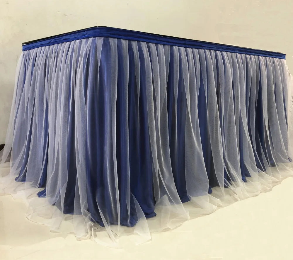 jupe table or rayées solide polyester usage unique classique opacité rouge vert bleu rose
