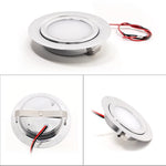 Spot LED encastrable argenté moderne 12V 3W IP65 salle bain vis câble
