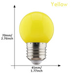 ampoules led couleur rouge vert bleu jaune orange rose blanches e27 360deg globes sphériques