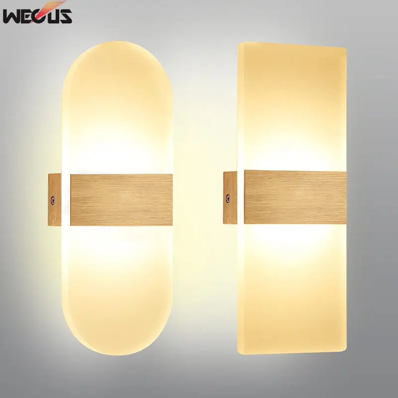 lampe murale moderne led blanc noir doré rectangulaire carré ovale mur fixe éclairage maison