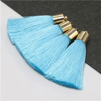 pompons soie couleur multicolore élégants moderne décoratif diy textile maison 5cm inclusion dorés