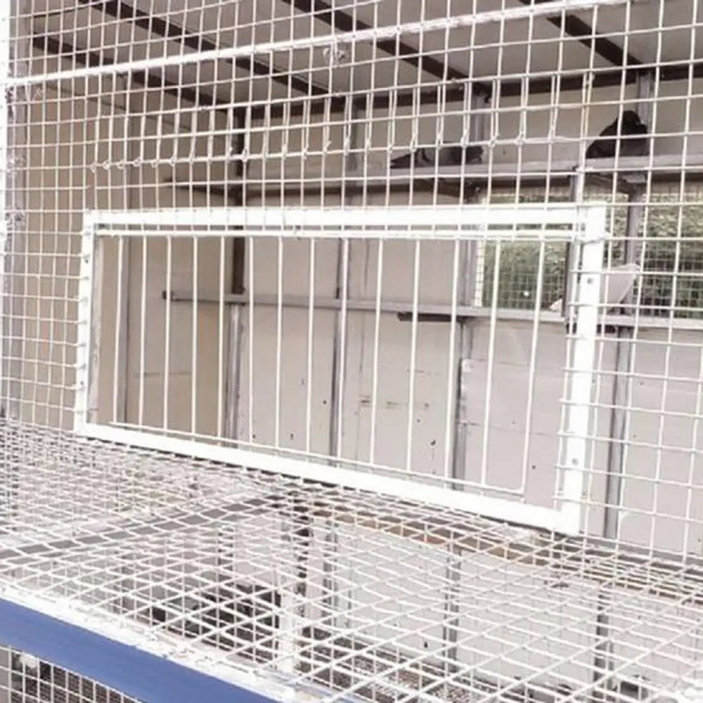 grille porte fer oiseau fixe gris moderne 25.5cm longueur pièces