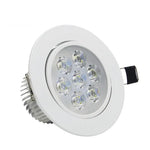 spot led encastrable blanc moderne 12w 15w 21w dimmable non dimmable clips aluminium