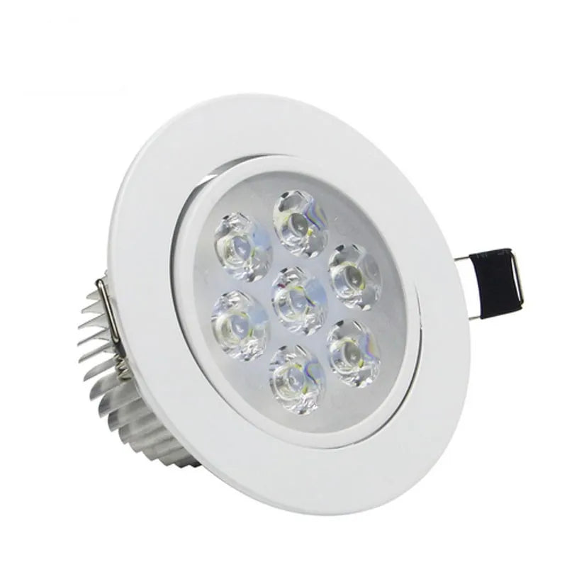 spot led encastrable blanc moderne 12w 15w 21w dimmable non dimmable clips aluminium